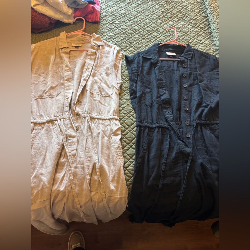 Universal Thread Beige and Black Jumpsuits